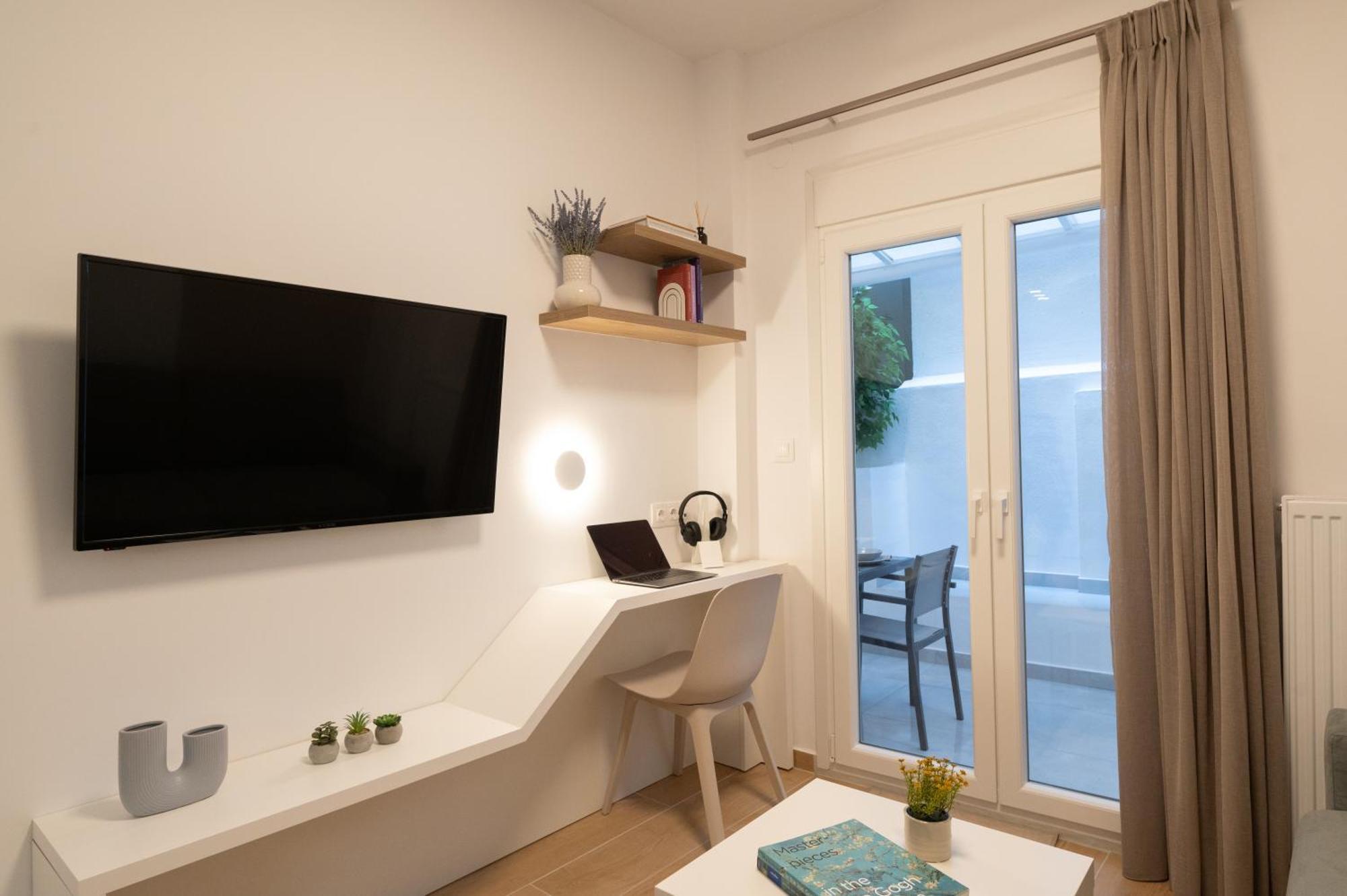 شقة Honey Oak & Cream Patio By Nest سالونيك المظهر الخارجي الصورة