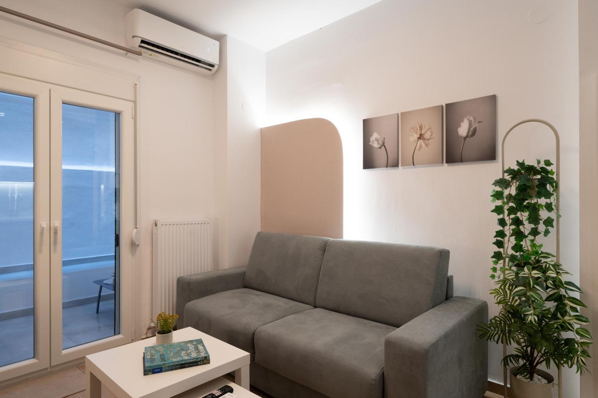 شقة Honey Oak & Cream Patio By Nest سالونيك الغرفة الصورة